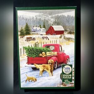 🧩Cobble Hill Holiday Puzzle with Red Truck - 2 for $18 🧩